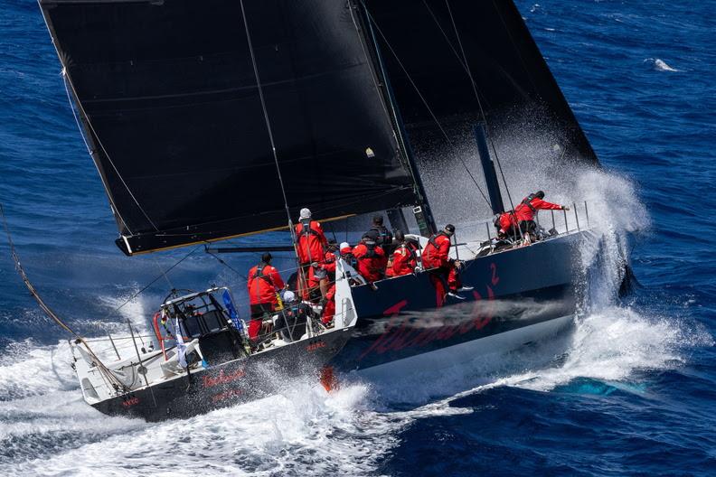 Overall winner + IRC Super Zero: Christian Zugel Volvo 70 Tschüss 2 (USA) - 2025 RORC Caribbean 600 - photo © Tim Wright / Photoaction.com