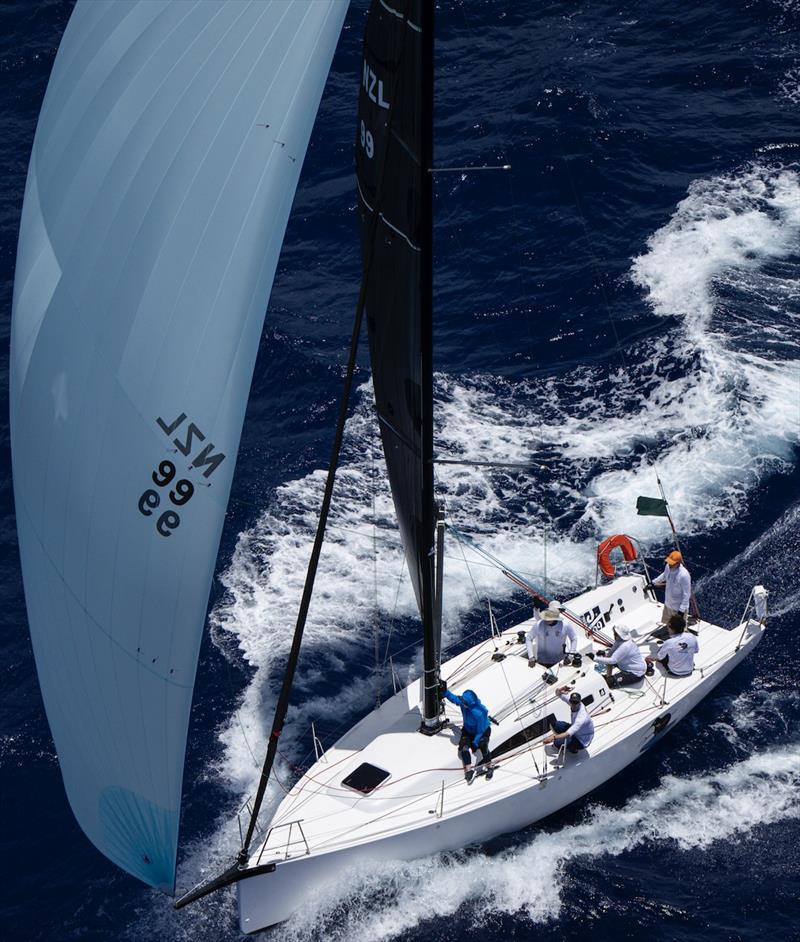 Learning to Fly om test mode prior to the start - Melbourne Osaka Cup photo copyright Melbourne to Osaka Media taken at Ocean Racing Club of Victoria and featuring the IRC class