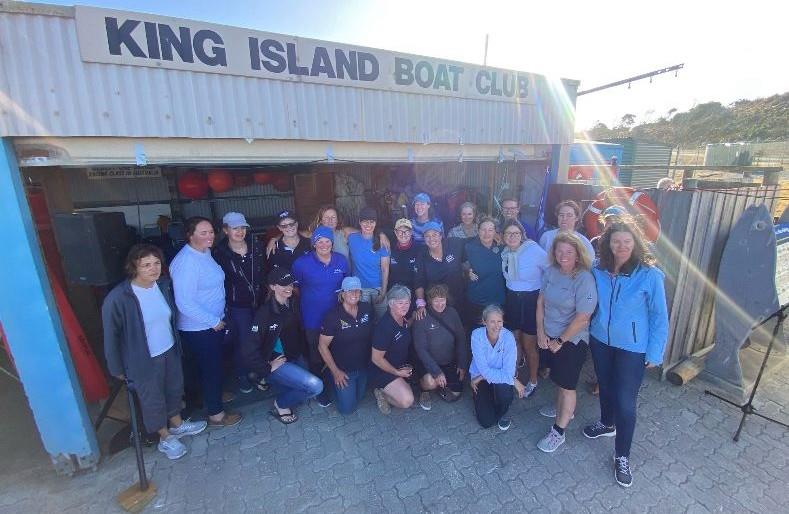 Amazing women sailors of the King Island fleet - 2025 Melbourne to King Island photo copyright Andy Roche taken at Ocean Racing Club of Victoria and featuring the IRC class