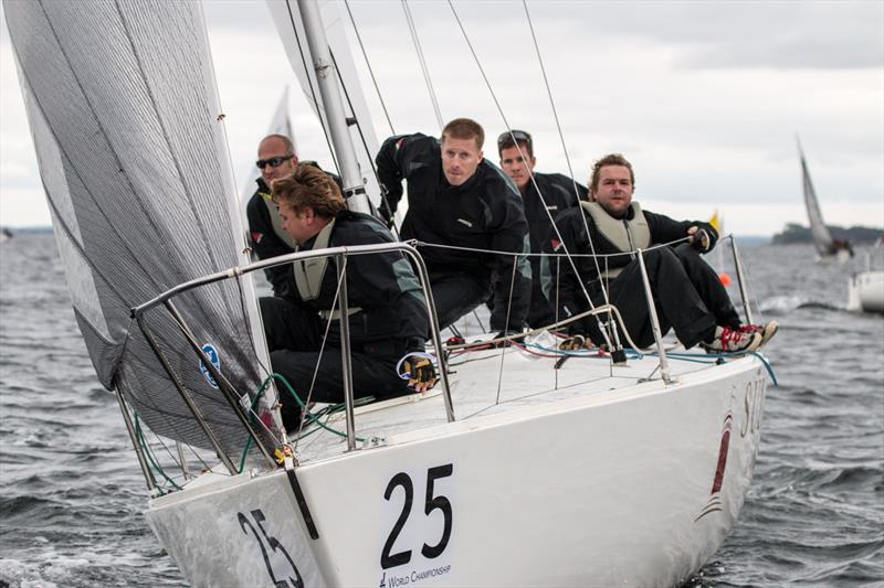 Stefan Karsunke's team on J/24 Worlds day 2 at Boltenhagen, Germany - photo © Pepe Hartmann / J/24 worlds