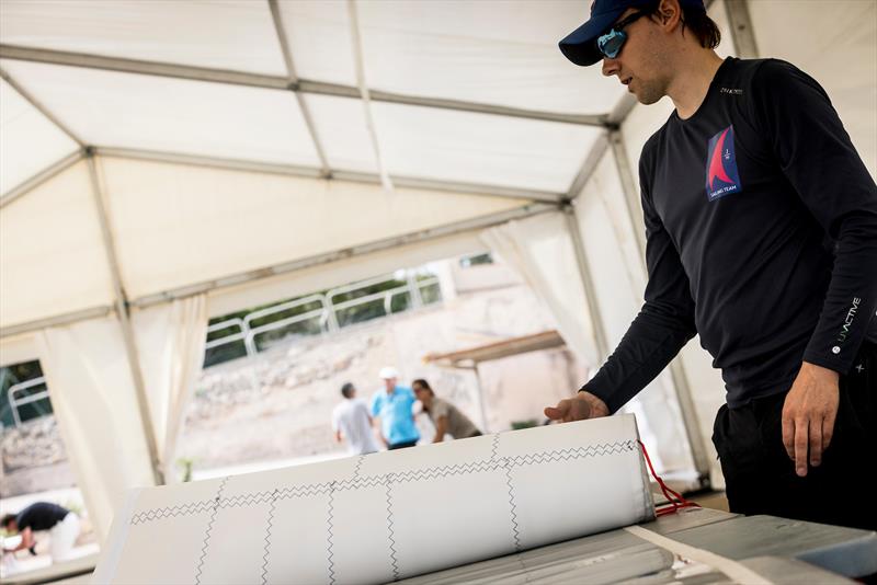 Final preparations for the Sandberg Estates J/70 Worlds photo copyright SailingShots by María Muiña taken at Real Club Náutico de Palma and featuring the J70 class