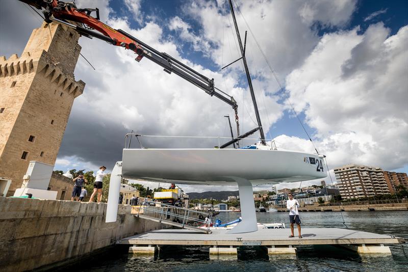 Final preparations for the Sandberg Estates J/70 Worlds photo copyright SailingShots by María Muiña taken at Real Club Náutico de Palma and featuring the J70 class