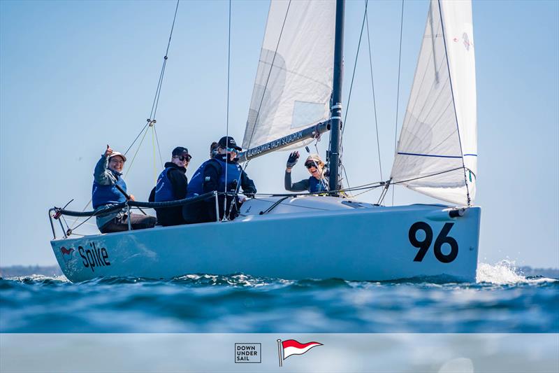 Sian Harding's Spike enjoying the weather at Blairgowrie - Victorian J70 State Championship 2024 - photo © Alex Dare, Down Under Sail