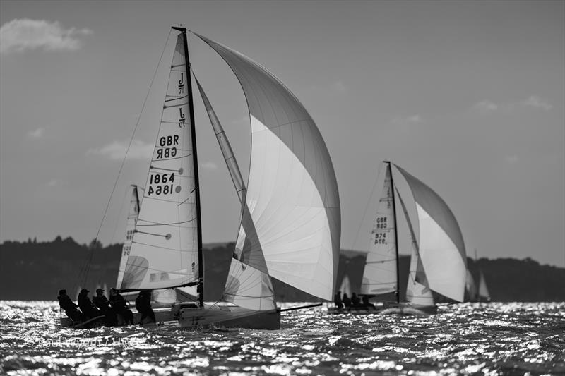 J70 Jooped, GBR 1864, Hamble Winter Series 2024 photo copyright Paul Wyeth / HWS taken at Hamble River Sailing Club and featuring the J70 class