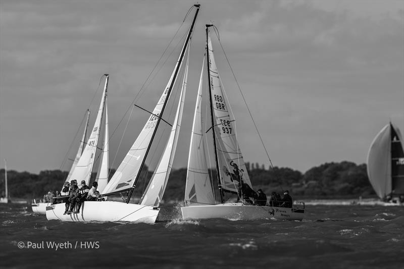 J70 Offbeat, Hamble Winter Series 2024 photo copyright Paul Wyeth / HWS taken at Hamble River Sailing Club and featuring the J70 class