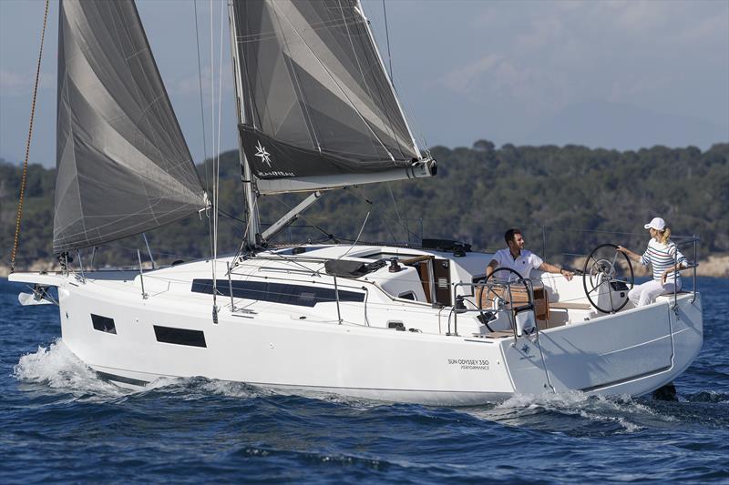 Jeanneau Sun Odyssey 350 underway photo copyright Gilles Martin-Raget taken at  and featuring the Jeanneau class