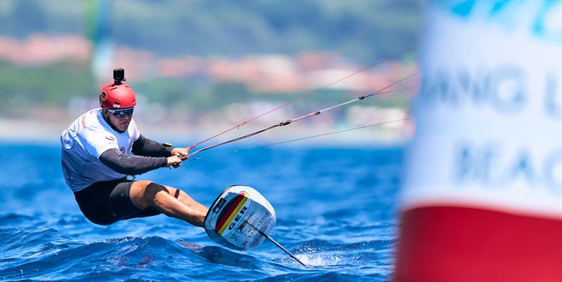 Jan Vested won the last race on the water but lost it in a protest - 2024 Formula Kite Youth Worlds photo copyright IKA media/ Robert Hajduk taken at  and featuring the Kiteboarding class