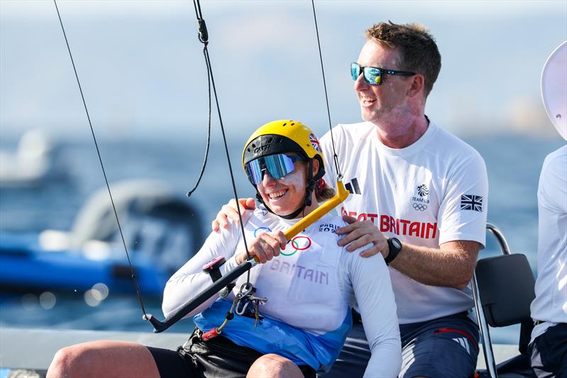 Ellie Aldridge (GBR) wins Women's Kite gold at the Paris 2024 Olympics photo copyright World Sailing / Lloyd Images taken at  and featuring the Kiteboarding class