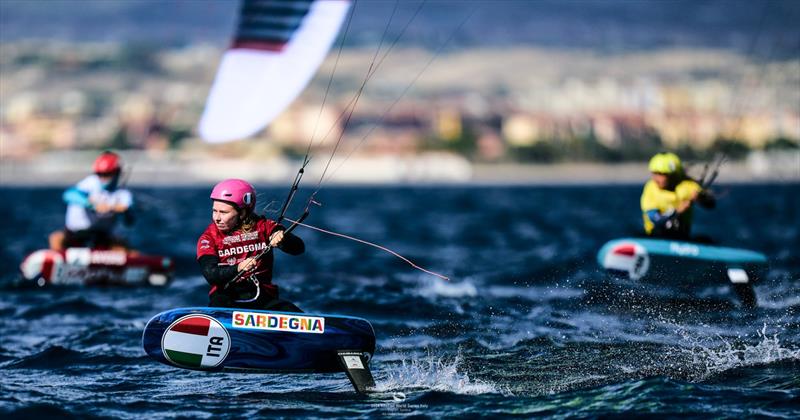 Maggie Pescetto going fast in the stronger breeze - photo © Robert Hajduk / IKA media