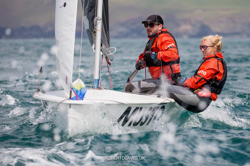 Musto Lark Nationals at Rock day 4 photo copyright Robert Deaves / www.robertdeaves.uk taken at Rock Sailing and Waterski Club and featuring the Lark class