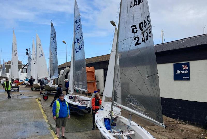 Musto Lark National Championships at Weymouth day 1 photo copyright John Brickwood taken at Weymouth Sailing Club and featuring the Lark class