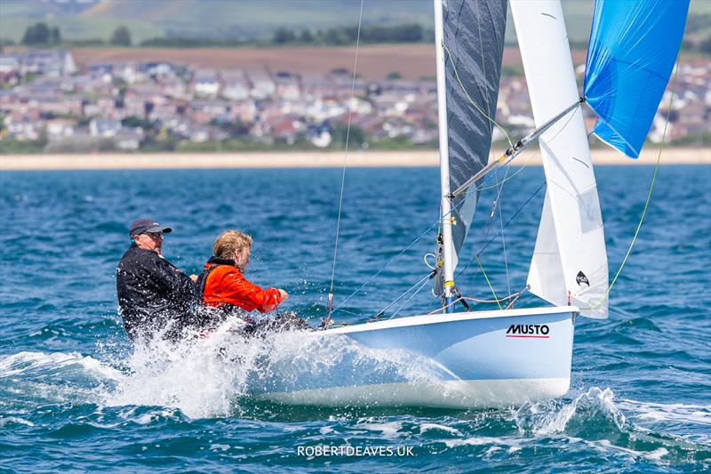 Musto Lark National Championships at Weymouth day 4 photo copyright Robert Deaves / www.robertdeaves.uk taken at Weymouth Sailing Club and featuring the Lark class