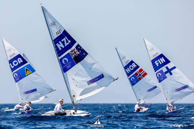 Tom Saunders (NZL) - Mens Dinghy (ILCA-7) - Day 6 - Marseille - Paris2024 Olympic Regatta - August 1, 2024 photo copyright World Sailing / Sander van der Borch taken at  and featuring the ILCA 7 class