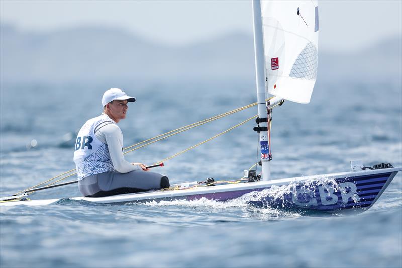 Micky Beckett (GBR) after the Men's Dinghy Medal Race in Marseille at the Paris 2024 Olympic Regatta - photo © World Sailing / Lloyd Images