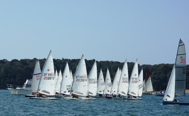 Class 8 dinghy start during the Carey Olsen Jersey Regatta - photo © Bill Harris