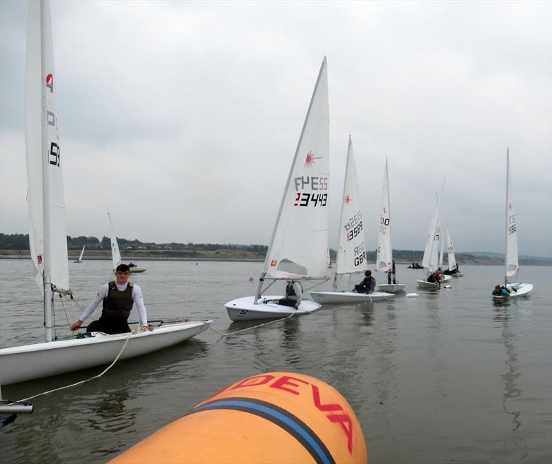 West Kirby ILCA Open - Waiting for the wind to fill in photo copyright Alan CM Jenkins taken at West Kirby Sailing Club and featuring the ILCA 7 class