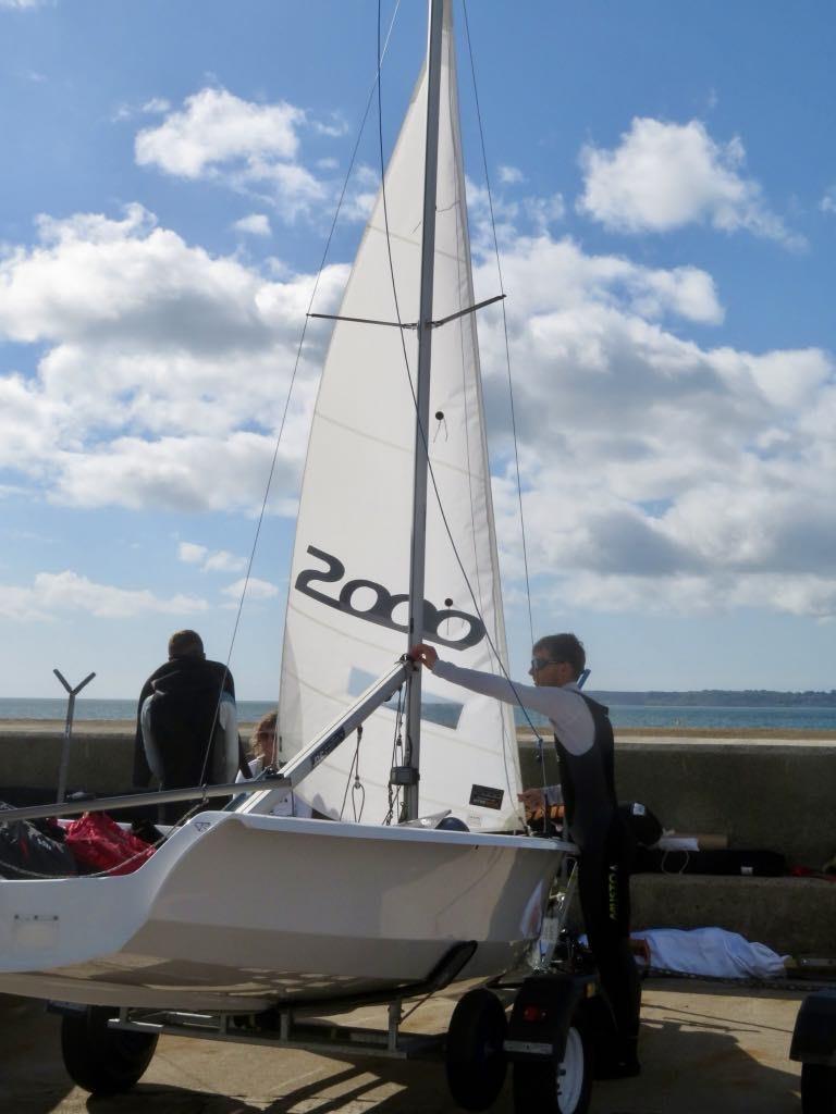 Oliver and Elliott Thompson during the 2000 class Nationals at Torbay photo copyright Darren Thompson taken at Royal Torbay Yacht Club and featuring the 2000 class