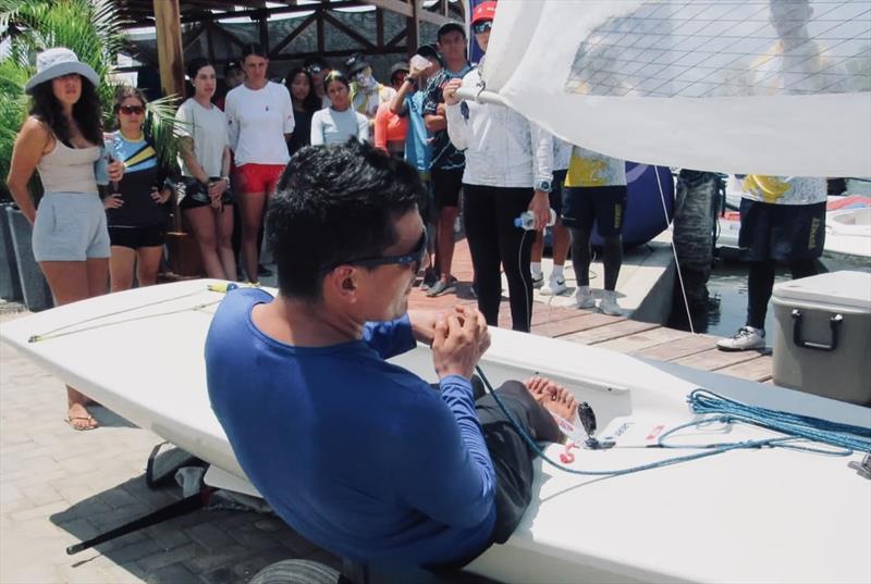 ILCA sailors receive expert coaching from Samuel Hormiga during Cartagena Sailing Week 2024. With over nine years of experience in sports and recreation, he currently coaches at Liga de Vela de Santander - photo © Club de Pesca Marina Cartagena