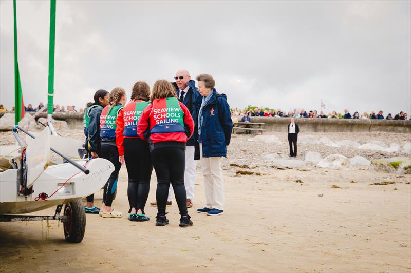 Princess Royal visit to Seaview Sailing Trust photo copyright Sea View Yacht Club taken at Sea View Yacht Club and featuring the Laser Pico class