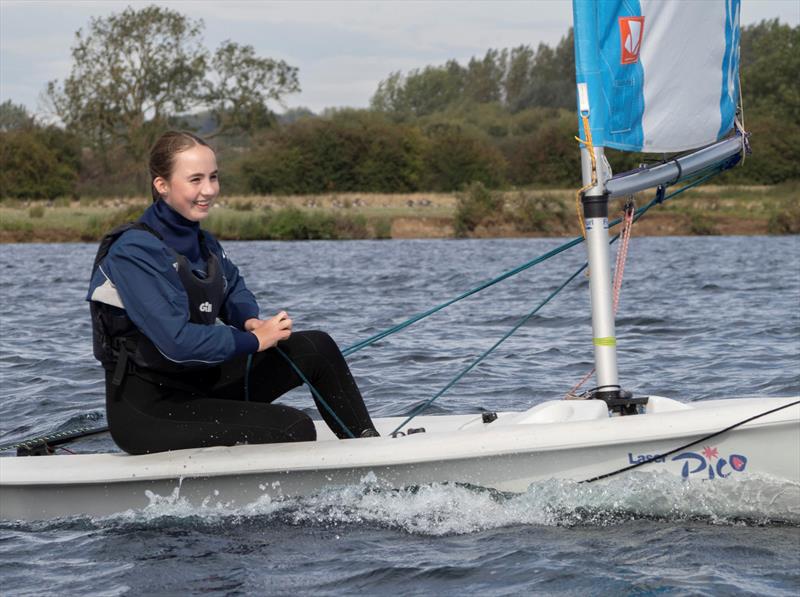 Junior open meeting at Notts County SC photo copyright David Eberlin taken at Notts County Sailing Club and featuring the Laser Pico class