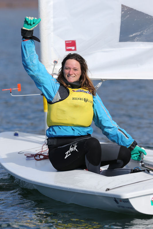 Ellie Meopham on the final day of the RYA Youth National Championships photo copyright Marc Turner / RYA taken at Largs Sailing Club and featuring the ILCA 6 class