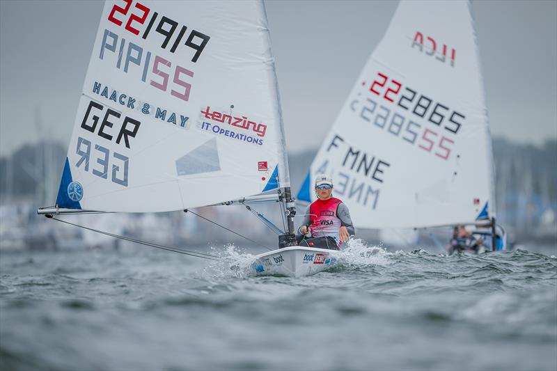 Morten Ben Borchardt was the best German in the ILCA 6 open at Kiel Week 2024 photo copyright Sascha Klahn taken at Kieler Yacht Club and featuring the ILCA 6 class