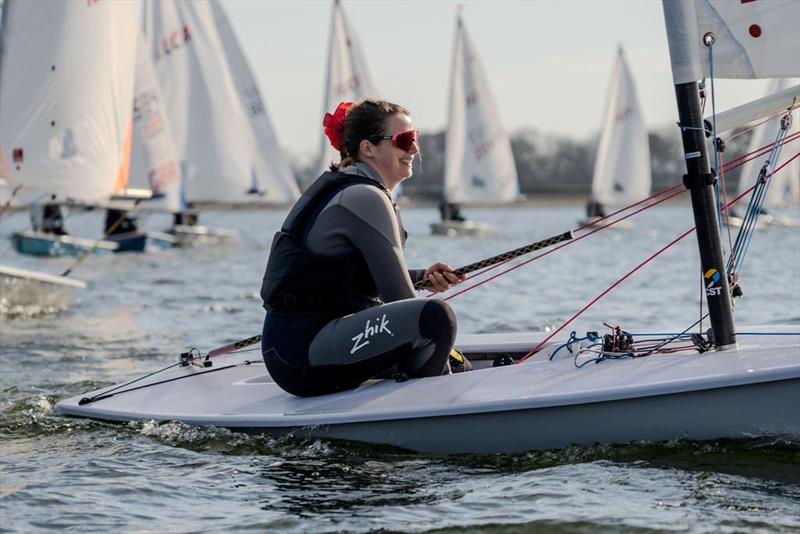 ILCA Women's Coaching event at Queen Mary photo copyright Lotte Johnson / www.lottejohnson.com taken at Queen Mary Sailing Club and featuring the ILCA 6 class