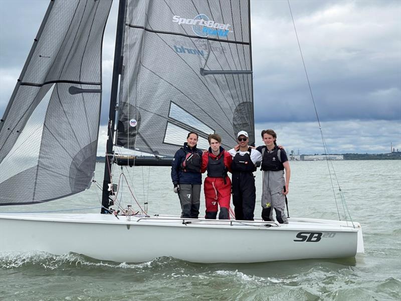 Team L-R: Annabel Whelan; Gerard Cloke-Brown; Dylan Collingbourne; Patrick Whelan - photo © Liam Pardy / SportsBoatWorld