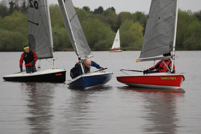 Bryn before he nearly sank during the Lightning 368 Open at Winsford Flash - photo © Adrian Hollier