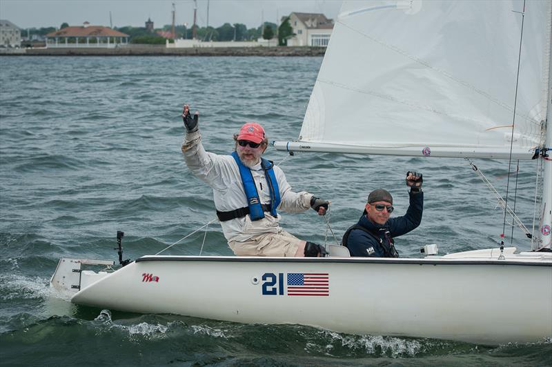 22nd Clagett Regatta Martin 16 class winners Gary Pierce and Jeff Long - photo © Clagett Sailing - Andes Visual