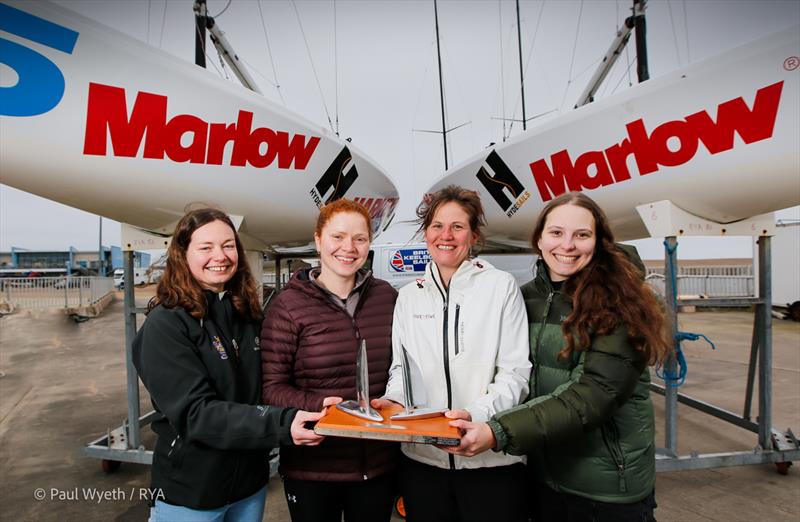 Ali Mo's winning team in the RYA Marlow Ropes Women's Match Racing Championship - photo © Paul Wyeth / RYA