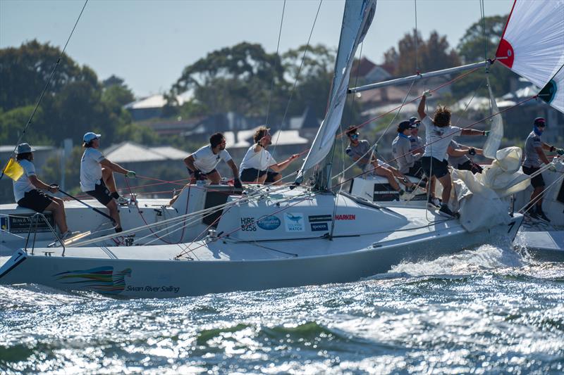 Warren Jones International Youth Regatta photo copyright Down Under Sail taken at Royal Freshwater Bay Yacht Club and featuring the Match Racing class