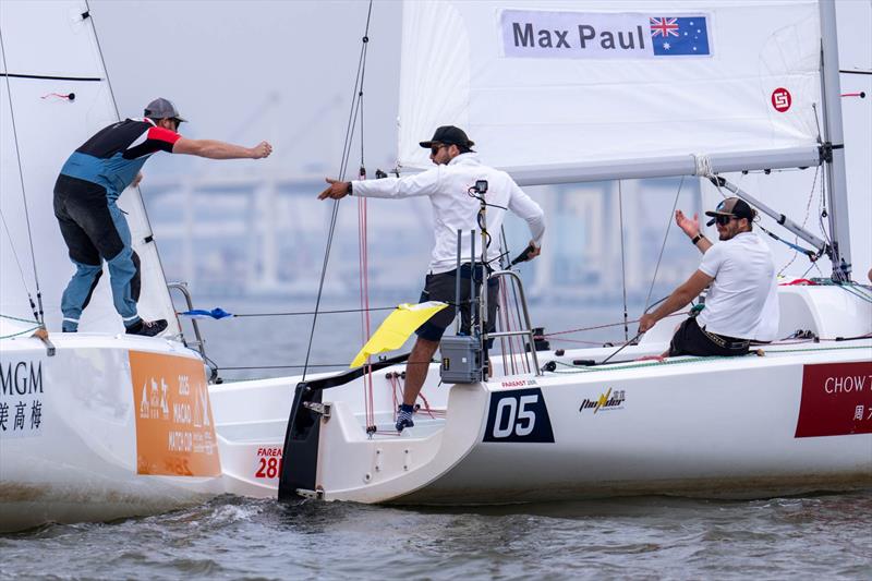 Australia's Max Paul, Bombora Racing  (crew George Richardson, Nathan Gulliksen, Megan Thomson) - 2025 Macao Match Cup day 1 - photo © Ian Roman / WMRT