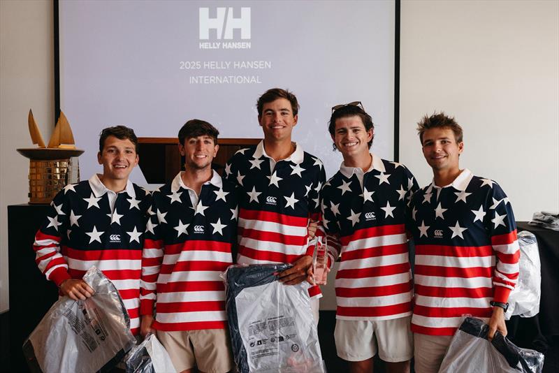 Spencer Kriestein, Enzo Menditto, Mitchell Callahan, Jeffrey Petersen and Justin Callahan (left to right) from the United States of America - 2025 Helly Hansen International photo copyright CYCA | Darcie Collington taken at Cruising Yacht Club of Australia and featuring the Match Racing class