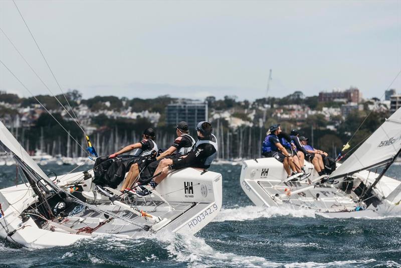 Jeffrey Petersen (USA) on the left and Cole Tapper (AUS) on the right - 2025 Helly Hansen International photo copyright CYCA | Darcie Collington taken at Cruising Yacht Club of Australia and featuring the Match Racing class