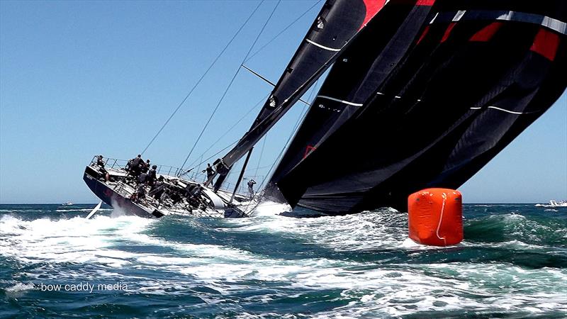 Scallywag rounds a mark of the course photo copyright Bow Caddy Media taken at Cruising Yacht Club of Australia and featuring the Maxi class