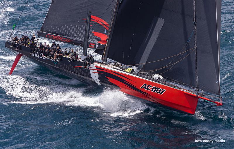 andoo Comanche powered up photo copyright Bow Caddy Media taken at Cruising Yacht Club of Australia and featuring the Maxi class