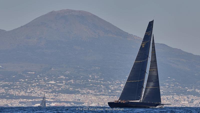 V with Mount Vesuvius in the background - photo © Tre Golfi Sailing Week / Studio Borlenghi