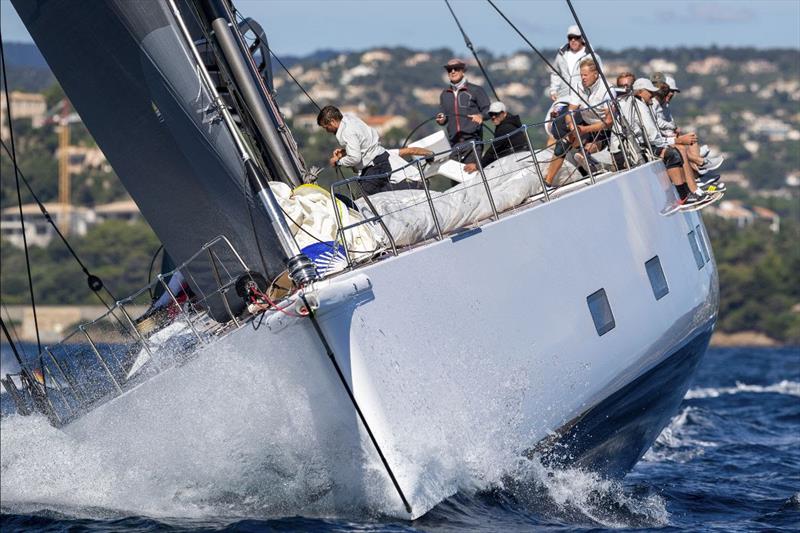 The Wally 101 y3k powers across the Golfe de Saint-Tropez photo copyright Gilles Martin-Raget taken at Yacht Club Costa Smeralda and featuring the Maxi class