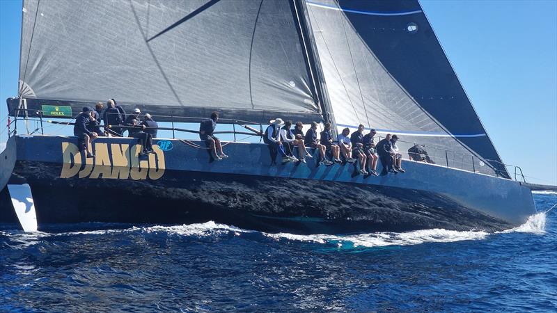 Giovanni Lombardi Stronati's 82ft Django HF finished third overall in Maxi A - Les Voiles de Saint-Tropez photo copyright Gilles Martin-Raget taken at Société Nautique de Saint-Tropez and featuring the Maxi class