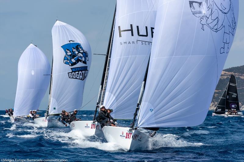 Melges World League fleet photo copyright Melges Europe / Barracuda Communication taken at  and featuring the Melges 20 class