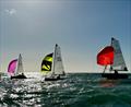 Sunshine ahead of Storm Ashley arriving during the 2024 Merlin Rocket Allen SE Circuit at Shoreham © David Larner, Louise Carr, Roland Whitehead