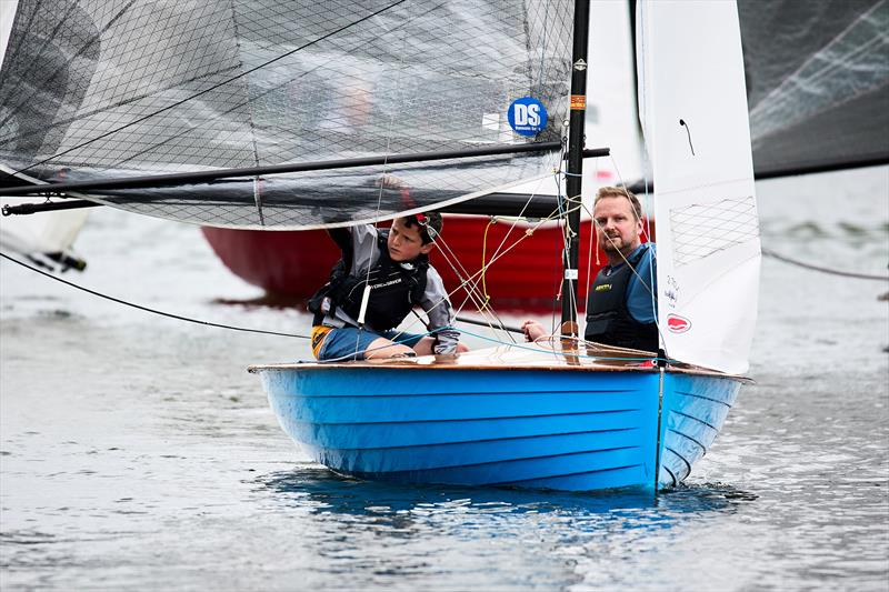 Joe and Max McLaughlin finish third in the Merlin Rocket Vintage open at Tamesis - photo © Chris Wade