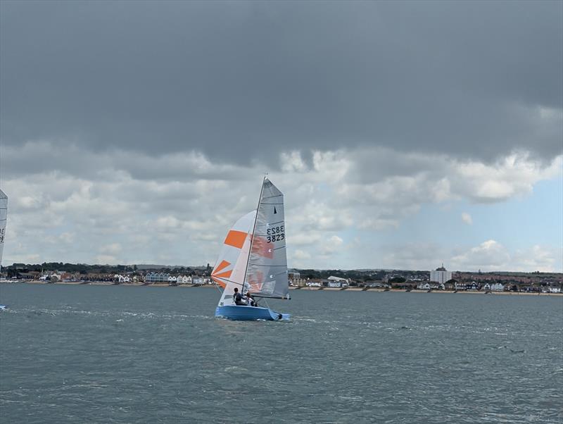 Alex Jackson and Pippa Kilsby win Race 1, sailing their new boat for the first time during the Merlin Rocket Craftinsure Silver Tiller and Allen SE Series event at Whitstable YC - photo © Neil Reynolds