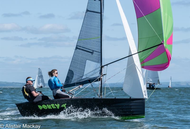 Merlin Rocket Nationals at Tenby day 4 photo copyright Alistair Mackay taken at Tenby Sailing Club and featuring the Merlin Rocket class