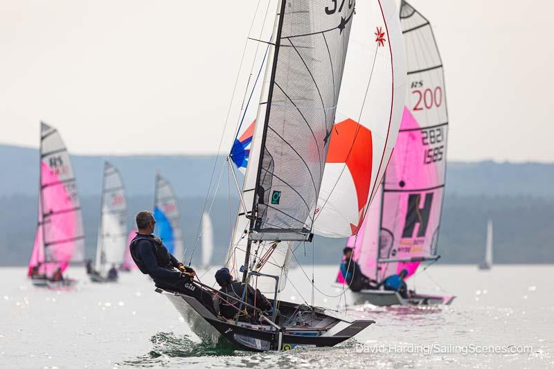 Merlin Rocket and RSs on Bournemouth Digital Poole Week 2024 Day 4 - photo © David Harding / www.sailingscenes.com