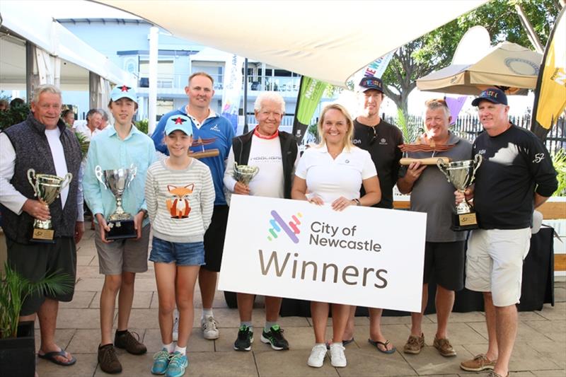 Sailfest winners with Lord Mayor Nuatali Nelmes - 2019 SailFest Newcastle, Day 3 - photo © Mark Rothfield