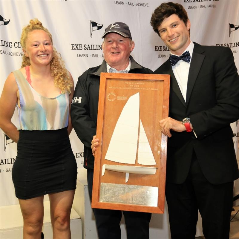 James Peters and Maddy Anderson win the Noble Marine West Country Boat Repairs RS200 National Championships photo copyright Tom Hurley / www.devondigital.co.uk taken at Exe Sailing Club