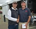 Banjo's Shoreline sponsor Gary Cripps presents Intrigue skipper, David Calvert with the Fergusson Trust Award - Banjo's Shoreline Crown Series Bellerive Regatta © Jane Austin