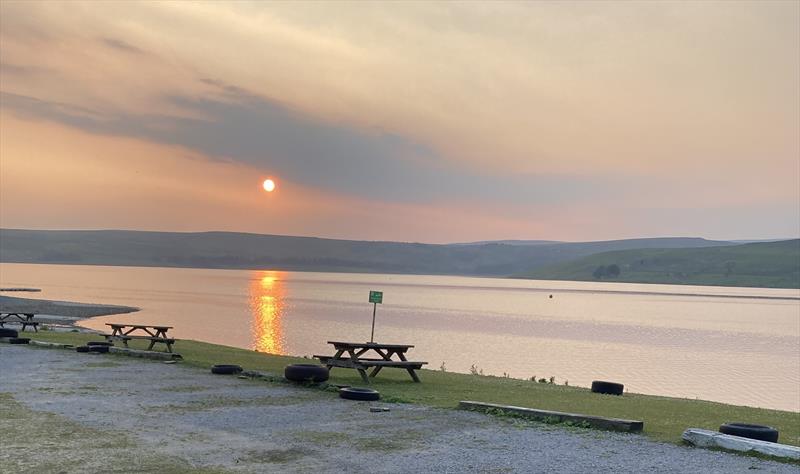 Sunset over Grimwith - photo © Justine Davenport